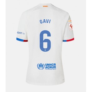 Barcelona Paez Gavi #6 Replika Udebanetrøje 2023-24 Kortærmet
